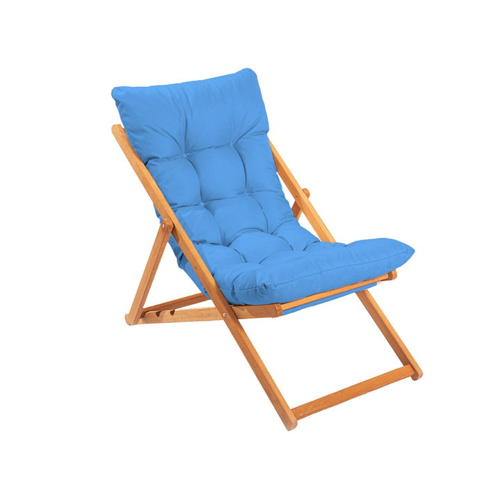 Hanah Home Silla de Jardín My006 Azul y Natural Hanah Home Silla de Jardín My006 Azul y Natural